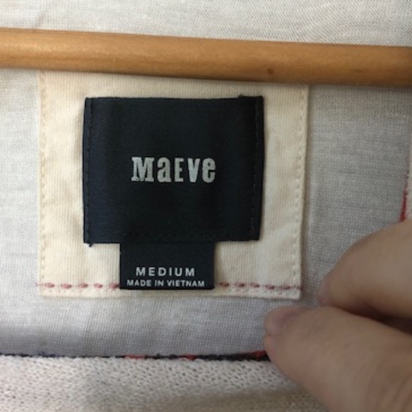 𝅺Anthropologie Maeve Anthousai Floral Sweater Shift Dress, Size Medium - Picture 2 of 9